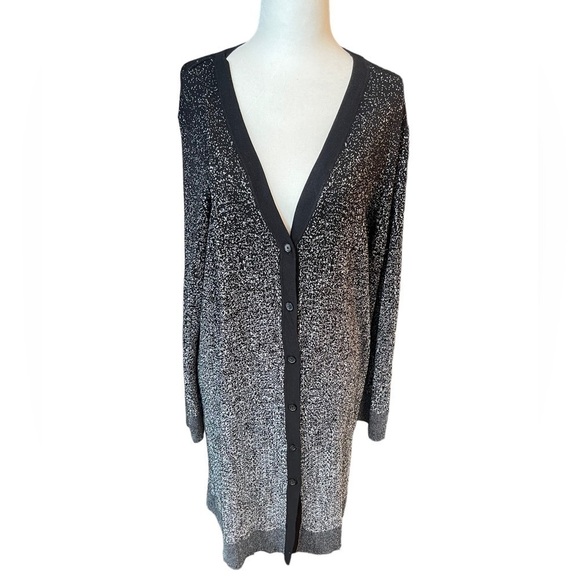 SOMA lurex Duster Black Omnre, extra Large, NWT sparkle and shine - Picture 11 of 16